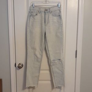 AE High Rise Distressed Denim
